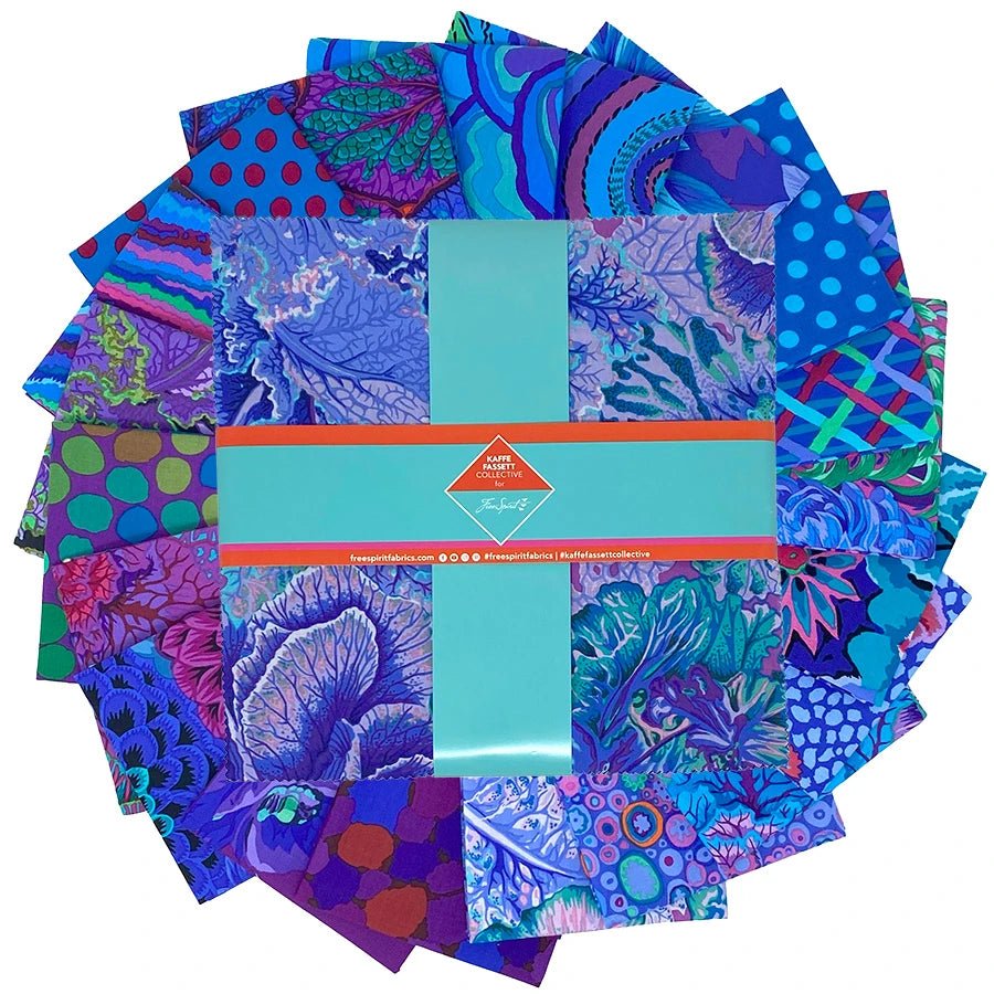 Classics Plus 10" Charm Pack - Royal from Kaffe Fassett - QuiltingJoyPDX