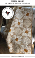 Cotton Daisies Quilt Pattern by Karen Walker From Laugh Yourself Into Stitches - 2 sizes - QuiltingJoyPDX