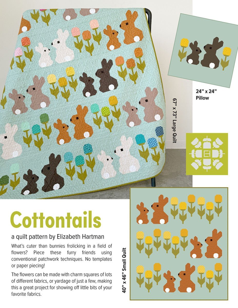 Cottontails Quilt Pattern from Elizabeth Hartman - QuiltingJoyPDX