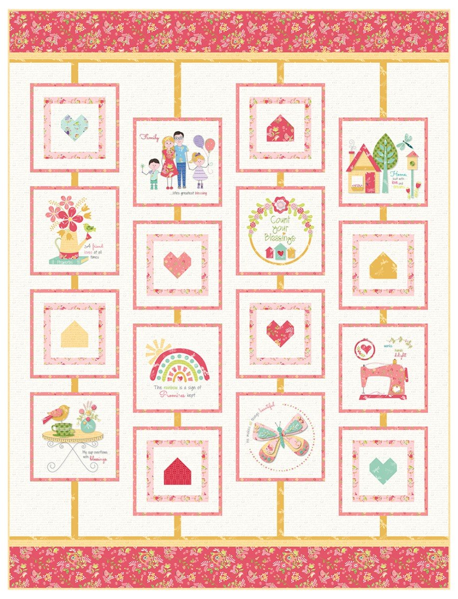 Count Your Blessings Awakening Quilt Pattern - Machine Embroidery USB - QuiltingJoyPDX