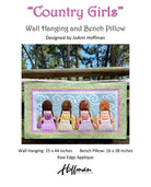 Country Girls Wall Hanging & Bench Pillow Appliqué Pattern – Paha Sapa Traders - QuiltingJoyPDX