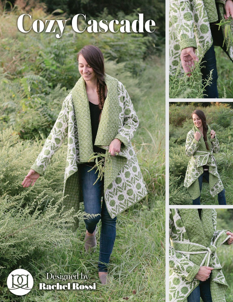 Cozy Cascade - Quilted Cardigan Pattern - QuiltingJoyPDX