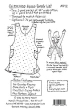 Crisscross Apron Pattern - QuiltingJoyPDX