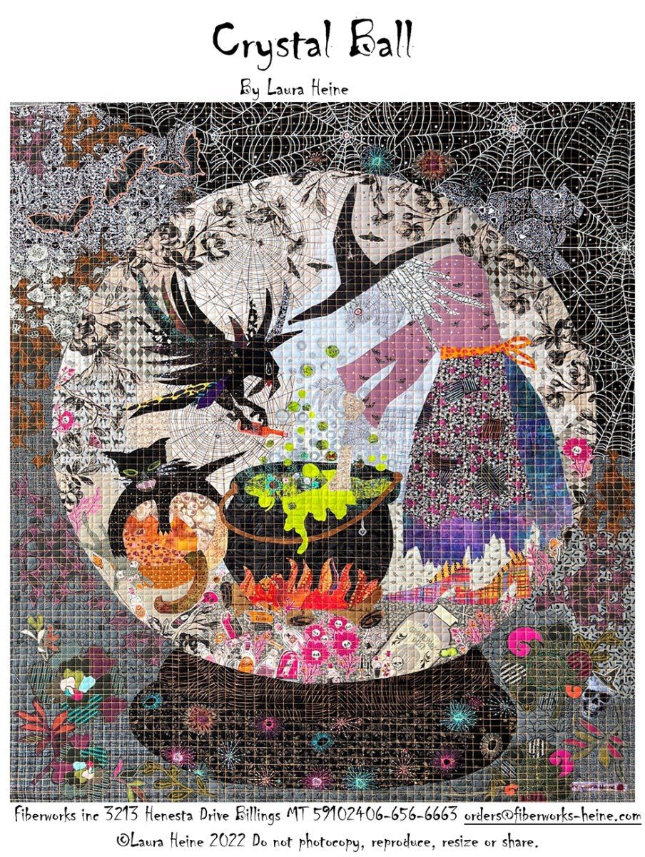Crystal Ball Collage Quilt Pattern – Laura Heine - QuiltingJoyPDX