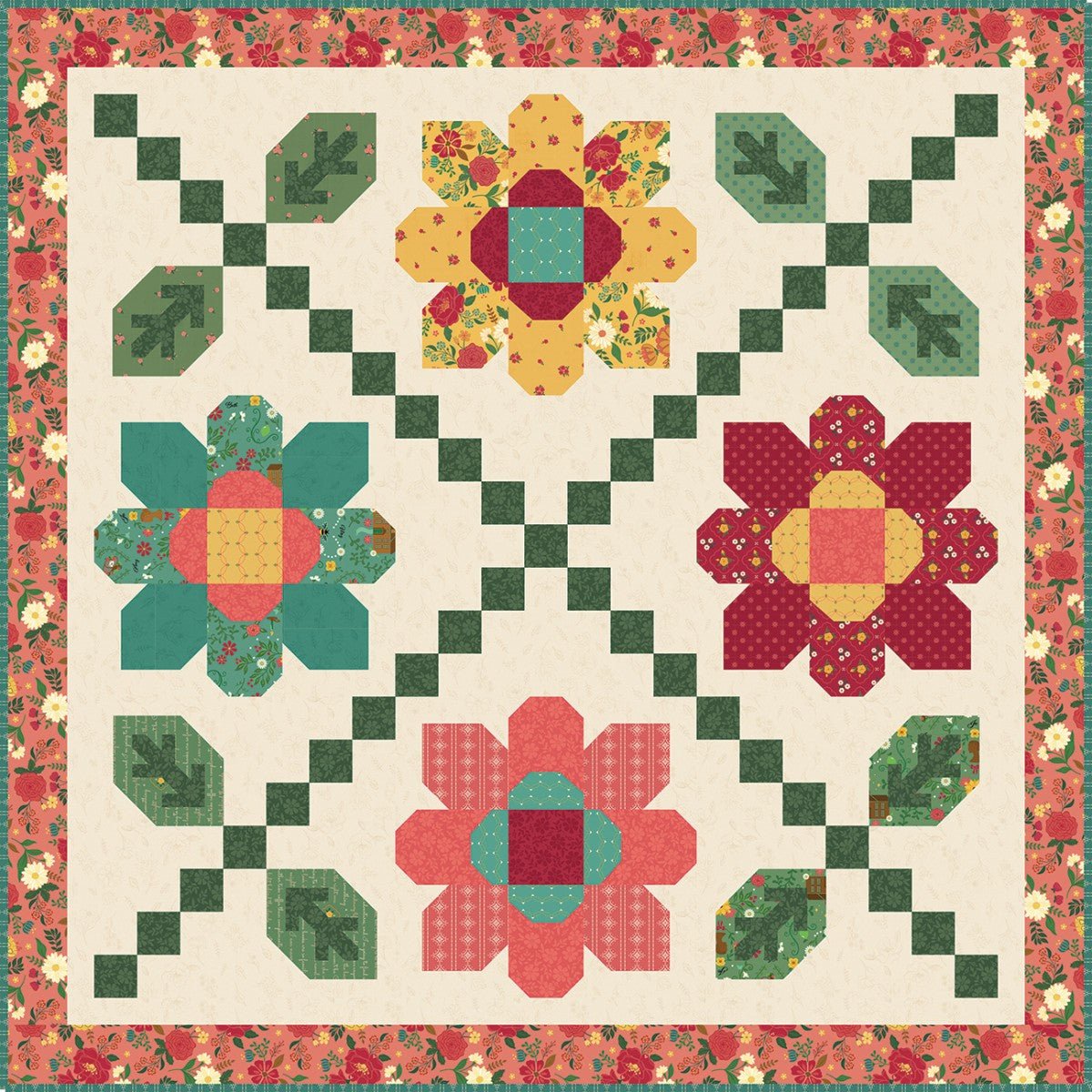 Daisy Chain Quilt Pattern - QuiltingJoyPDX