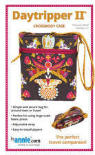 Daytripper II Bag Pattern by Annie Unrein - 11"w x 11.5" H x 2" D - QuiltingJoyPDX