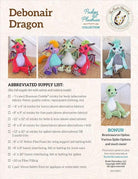 Debonair Dragon Toy Pattern from Rustic Horseshoe - 20" x 20" - QuiltingJoyPDX