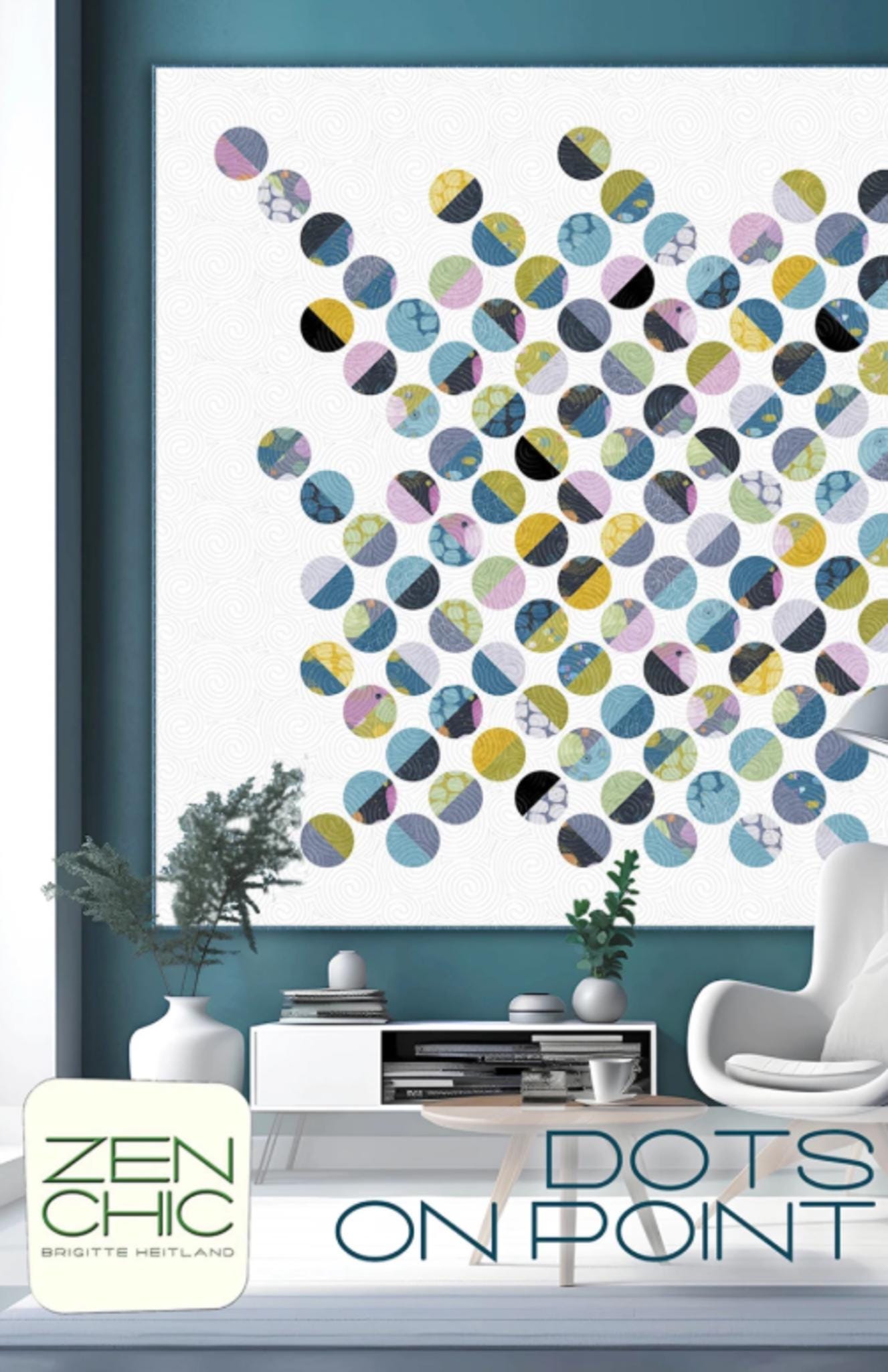 Dots on Point Quilt Pattern by Brigitte Heitland for Zen Chic - 64" x 64" - QuiltingJoyPDX