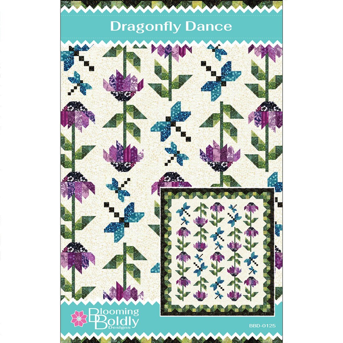 Dragonfly Dance Quilt Pattern - QuiltingJoyPDX