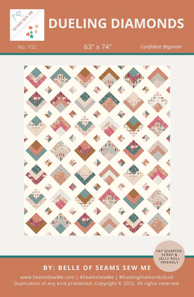 Dueling Diamonds Quilt Pattern - QuiltingJoyPDX