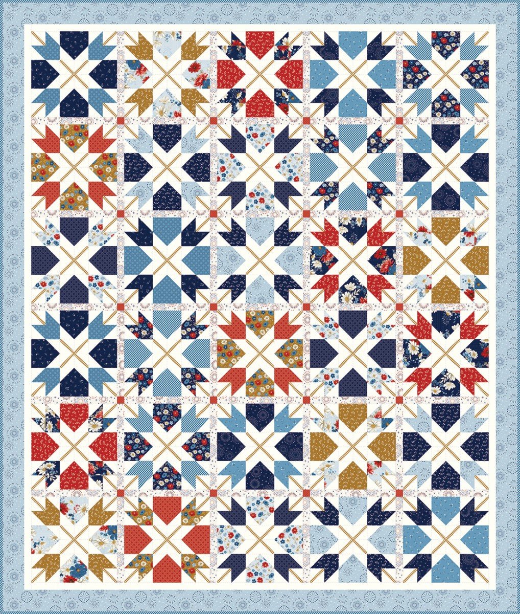 E. Pluribus Unum Quilt Kit Featuring Patriot Pride Fabric by Sandy Gervais for Riley Blake - QuiltingJoyPDX
