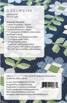 Edelweiss Quilt Pattern by Camille Roskelle - 74" x 74" Precut Friendly - QuiltingJoyPDX