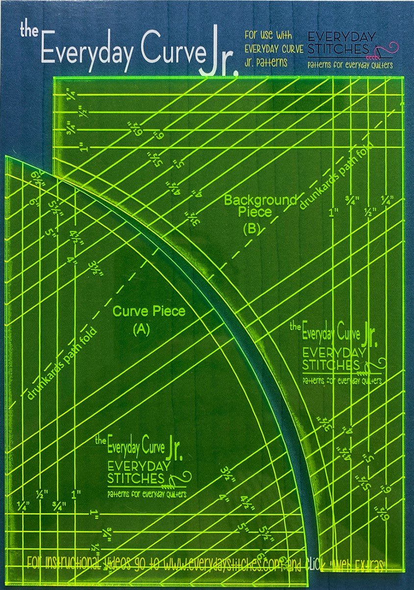 Everyday Curve Junior Acrylic Template Set – Curved Quilting Templates | Everyday Stitches - QuiltingJoyPDX