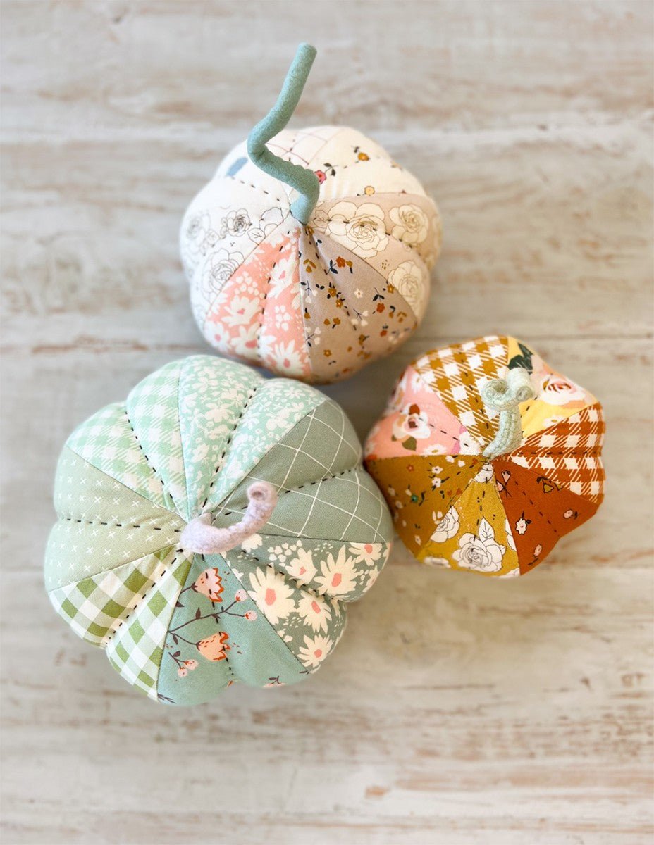 Fabric Pumpkins Pattern - QuiltingJoyPDX