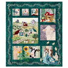 Farm Quilt Kit by McKenna Ryan - Complete Appliqué Set with Teal Borders - QuiltingJoyPDX