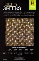 Field Greens Quilt Pattern: Pinwheel Design (Three Sizes) - QuiltingJoyPDX
