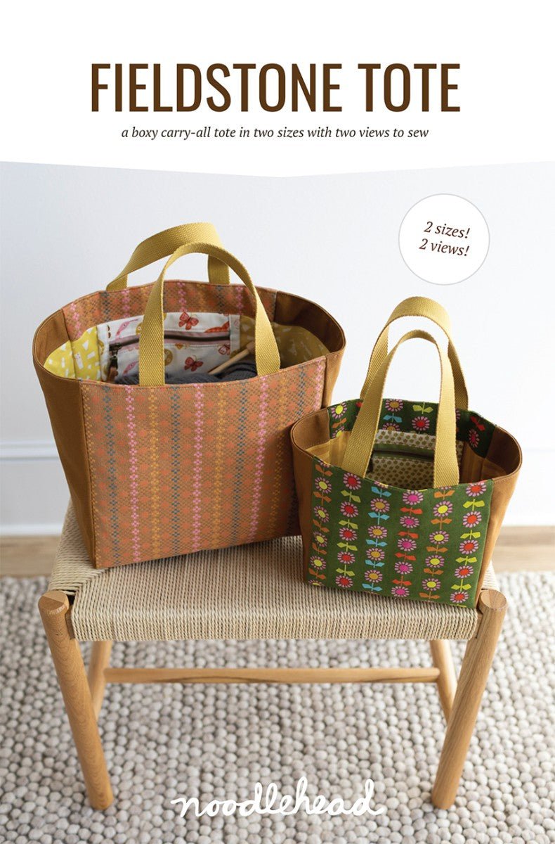 Fieldstone Tote Pattern - QuiltingJoyPDX
