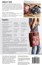 Firefly Tote Bag Pattern Designed by Anna Graham - includes 2 sizes - QuiltingJoyPDX