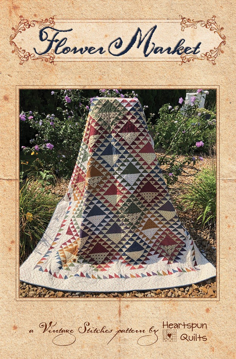 Flower Market Quilt Pattern by Heartspun Quilts – Pam Buda - QuiltingJoyPDX