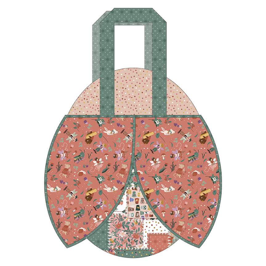 Flutterbug Bag Pattern by Jennifer Long (16" x 20") - QuiltingJoyPDX