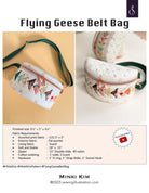 Flying Geese Belt Bag Pattern by Minki Kim - QuiltingJoyPDX
