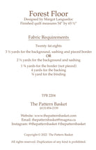 Forest Floor Quilt Pattern by Margot Languedoc Designs - 52" x 65.5" - QuiltingJoyPDX