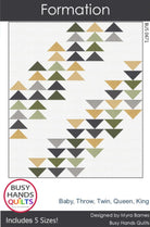 Formation Quilt Pattern by Myra Barnes - includes 5 sizes. Fat Quarter Friendly - QuiltingJoyPDX