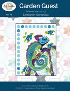 Garden Guest Quilt Pattern – Chameleon Wall Hanging by Art Quilts By Design - QuiltingJoyPDX