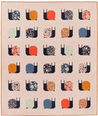 Garden Snails Quilt Pattern: Pen + Paper Design (57-7/8 x 67-1/2) - QuiltingJoyPDX