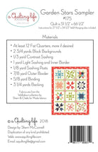 Garden Stars Sampler Quilt Pattern - QuiltingJoyPDX