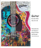 Guitar Collage Quilt Pattern by Laura Heine (23" x 36") - QuiltingJoyPDX