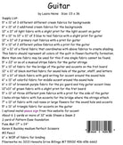 Guitar Collage Quilt Pattern by Laura Heine (23" x 36") - QuiltingJoyPDX