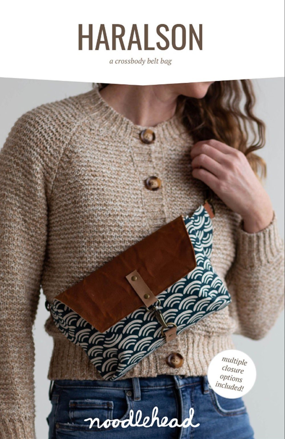 Haralson Bag by Anna Graham for Noodlehead - Belt Bag 9.5" x 2" x 7" - QuiltingJoyPDX