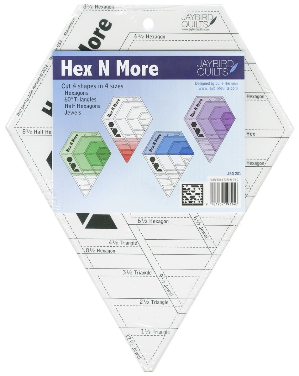 Hex N More Ruler - QuiltingJoyPDX