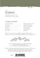 Iconic Quilt Pattern by Lella Boutique - approx 78.5" x 78.5" finished size - QuiltingJoyPDX