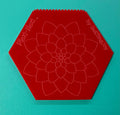 Plexi-Hexi Acrylic Quilt Template: Even Stitching Tool, Multiple sizes