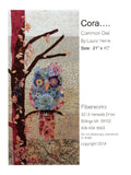 Cora Common Owl Collage Quilt Pattern by Laura Heine (21" x 45")