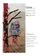Cora Common Owl Collage Quilt Pattern by Laura Heine (21" x 45")