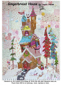 Gingerbread House Quilt Pattern by Laura Heine (32" x 44")