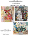 Teeny Tiny Collage Quilt Patterns by Laura Heine - Group #2 Fox Cow Truck