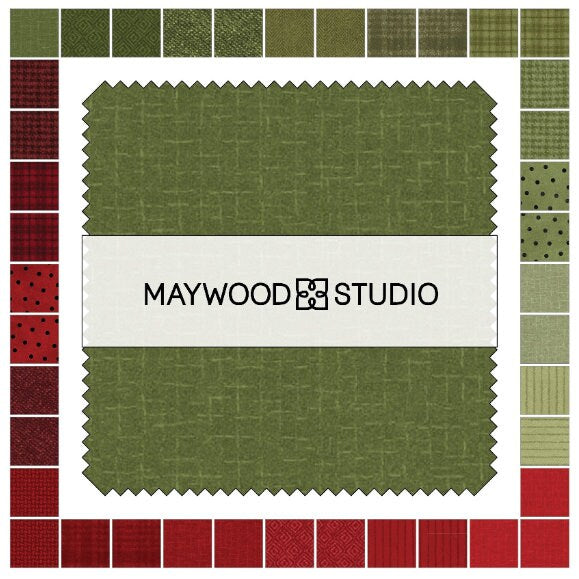Starburst Flannel Quilt Kit: Bonnie Sullivan Pattern, Holiday Warmth Variation