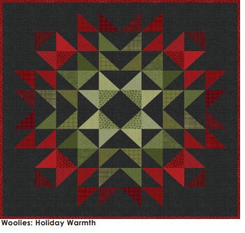 Starburst Quilt Kit-Pattern by Bonnie Sullivan. Pattern + Fabric to piece this gorgeous top!