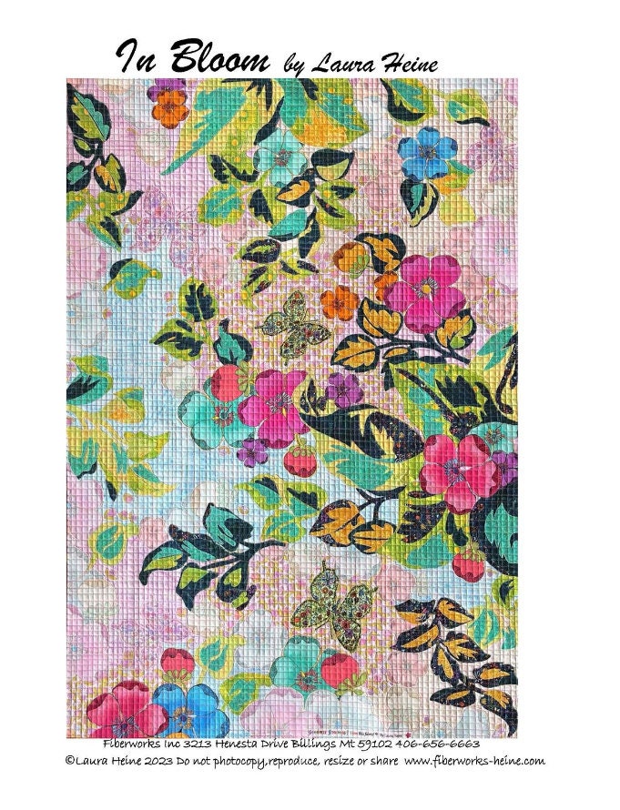 In Bloom Collage Pattern by Laura Heine (30" x 44")