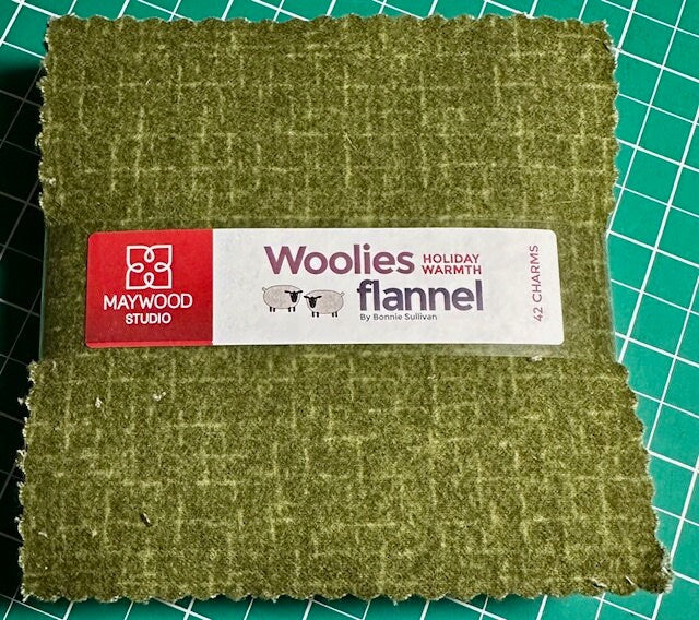 Starburst Flannel Quilt Kit: Bonnie Sullivan Pattern, Holiday Warmth Variation