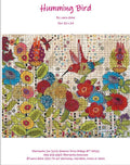 Hummingbird Collage Pattern by Laura Heine - Finished size approximately 20" w x 24" h