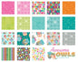 Awesome Owls Fat Qtrs - 18 fat quarters by Jessica Flick for Benartex