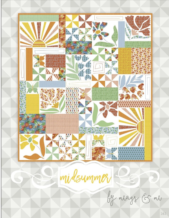 Midsummer Pattern by meags & me.  Finished size approximately 50" x 55"