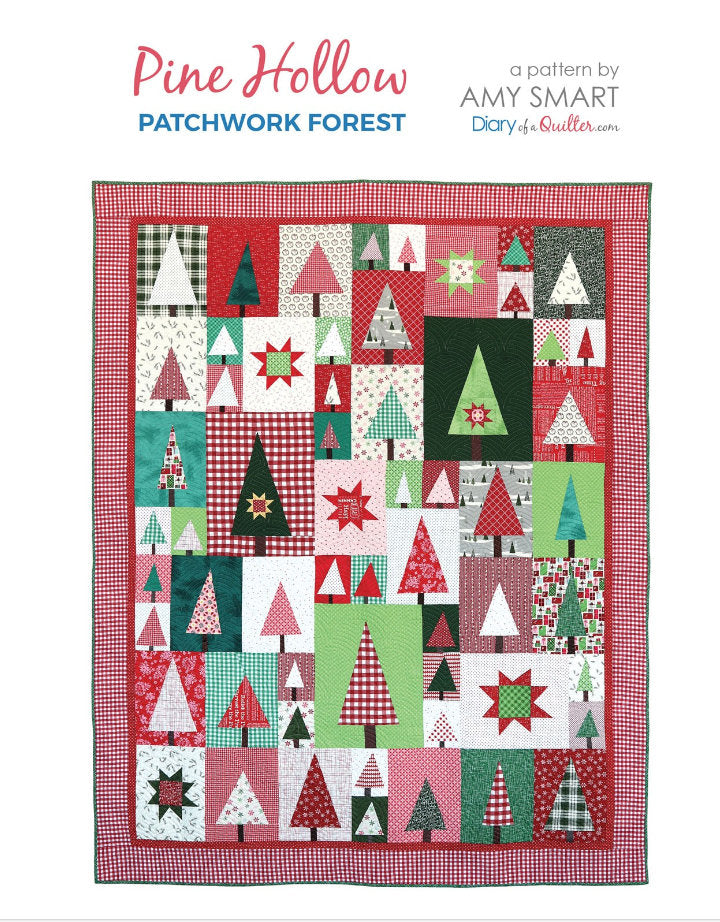 Pine Hollow Patchwork Forest Quilt Pattern by Amy Smart