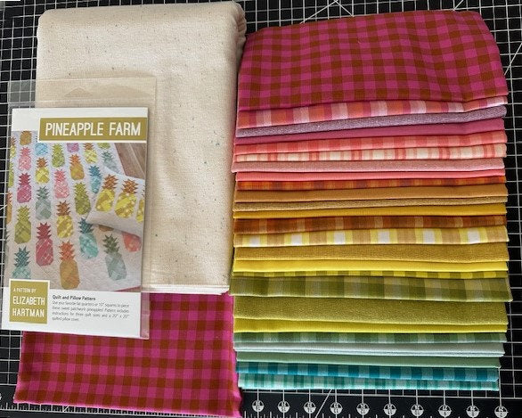 Pineapple Farm Quilt Kit by Elizabeth Hartman: Includes Pattern+Fabric to complete top. Size 60"x70"