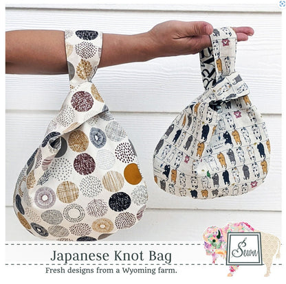 Japanese Knot Bag Pattern by Sewn Wyoming